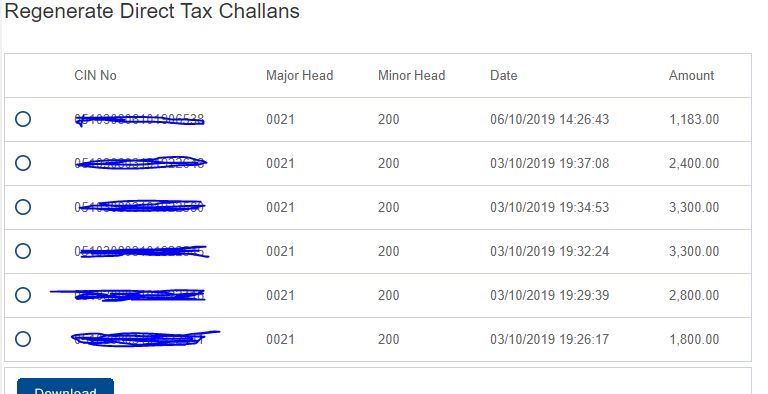 How to Regenerate TDS or Income Tax Payment Challan from HDFC Bank Net