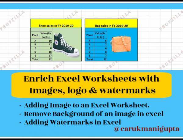 Enrich Excel Worksheets with Images, Logo & Watermarks